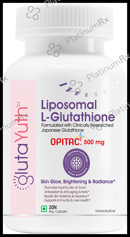 Gluta Yuth Liposomal Japanese L-Glutathione Opitac 500 mg Capsule