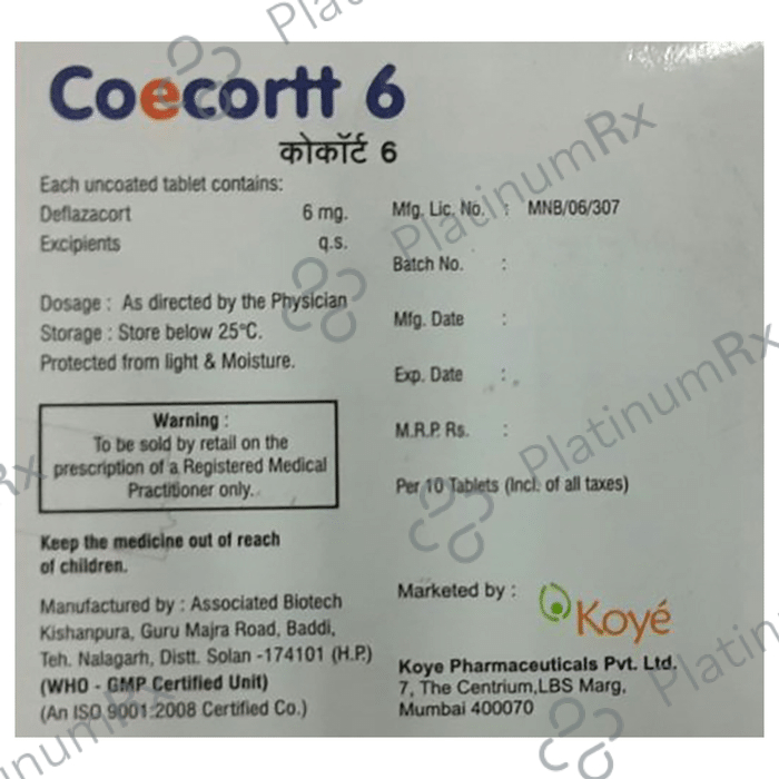 Coecortt 6 Tablet