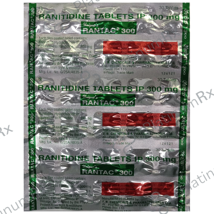 Rantac 300mg Tablet 30s