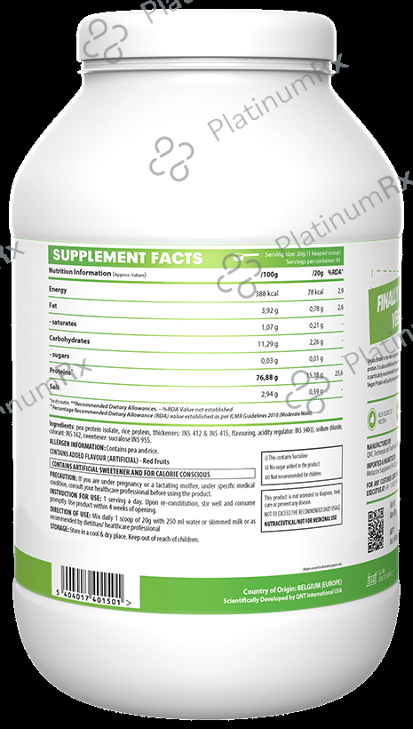 QNT Vegan Protein Powder Vanilla Macaroon 908 gm