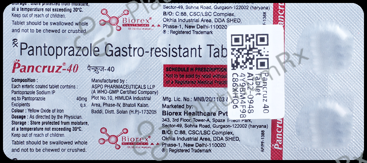Pancruz 40 Tablet