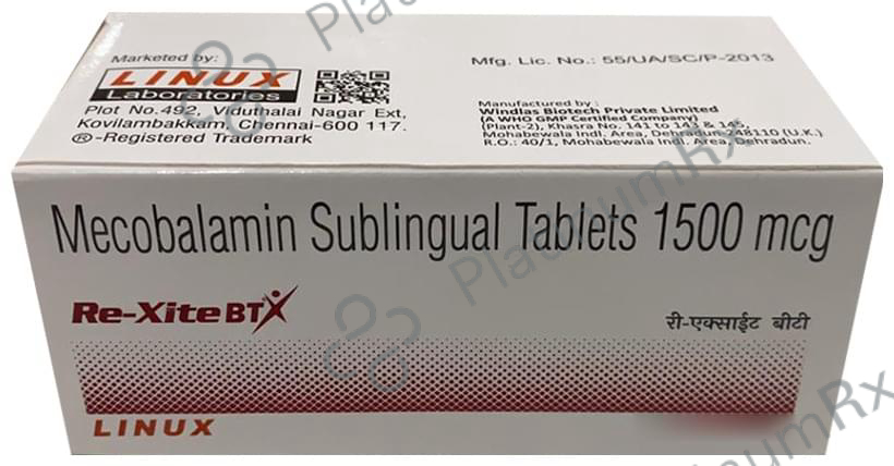 Re Xite BT 1500mcg Sublingual Tablet 10s