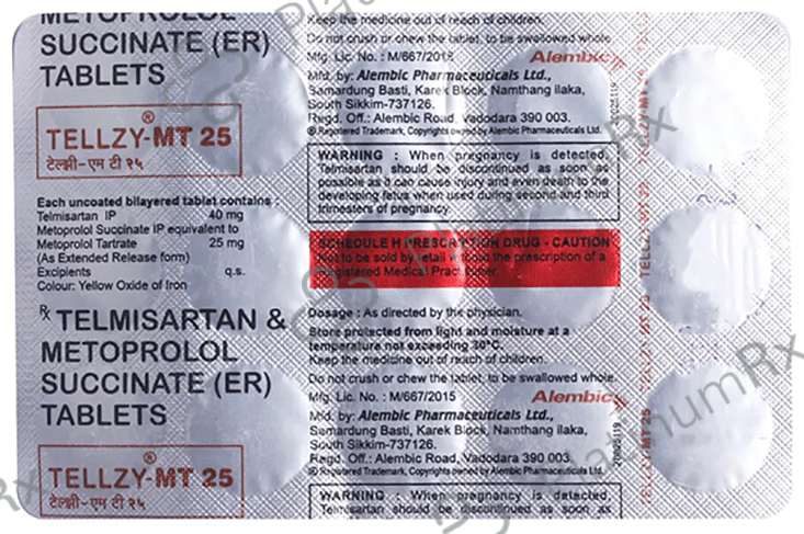 Tellzy MT 25/40mg Tablet ER 15s
