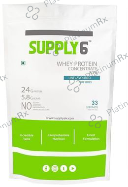 Supply6 Whey Protein Concentrate 80% Unflavoured 2 Powder