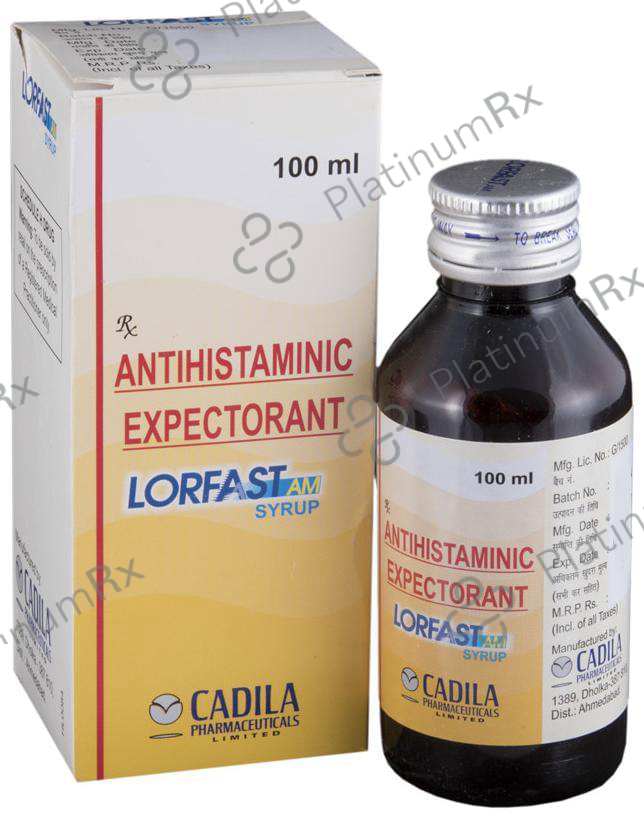Lorfast AM 30/50/5mg Syrup 100ml