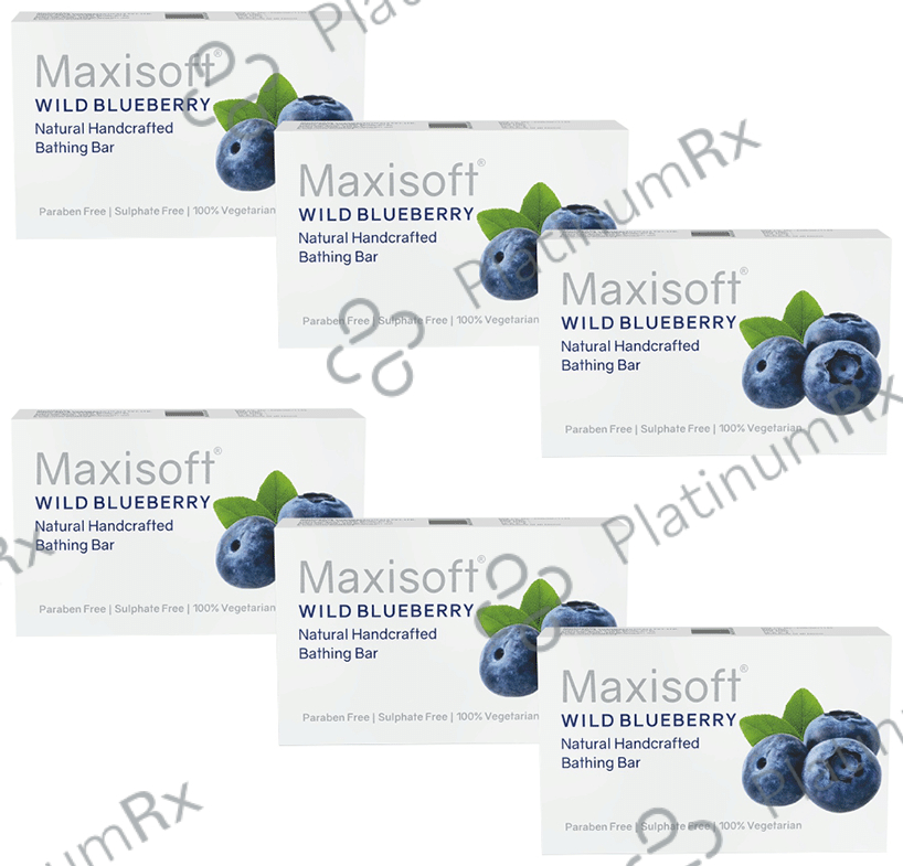 Maxisoft Wild Blueberry Bathing Bar (75gm Each) 6 units