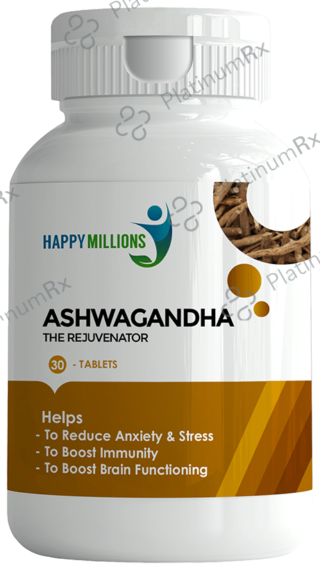 Happy Millions Ashwagandha Tablet (30 Each)
