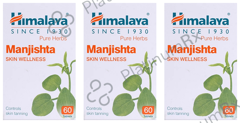 Himalaya Wellness Manjishtha Skin Wellness Tablet (60 Each) 3 bottles