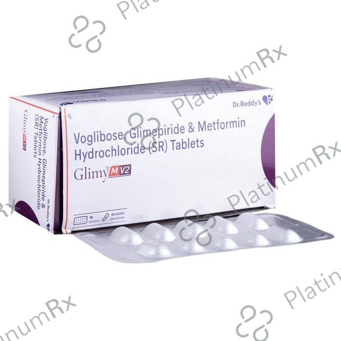 Glimy M V 2/500/0.2mg Tablet SR 10s