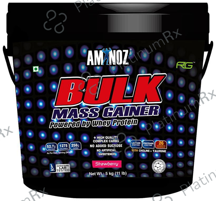Aminoz Bulk Mass Gainer Strawberry 11 lb