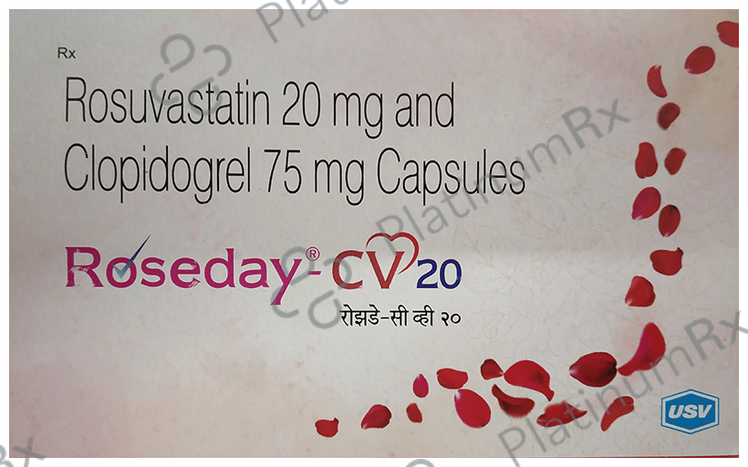 Roseday CV 20/75mg Capsule 10s