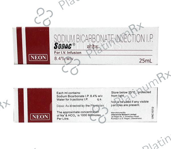 Sodac 8.4% Injection 25ml