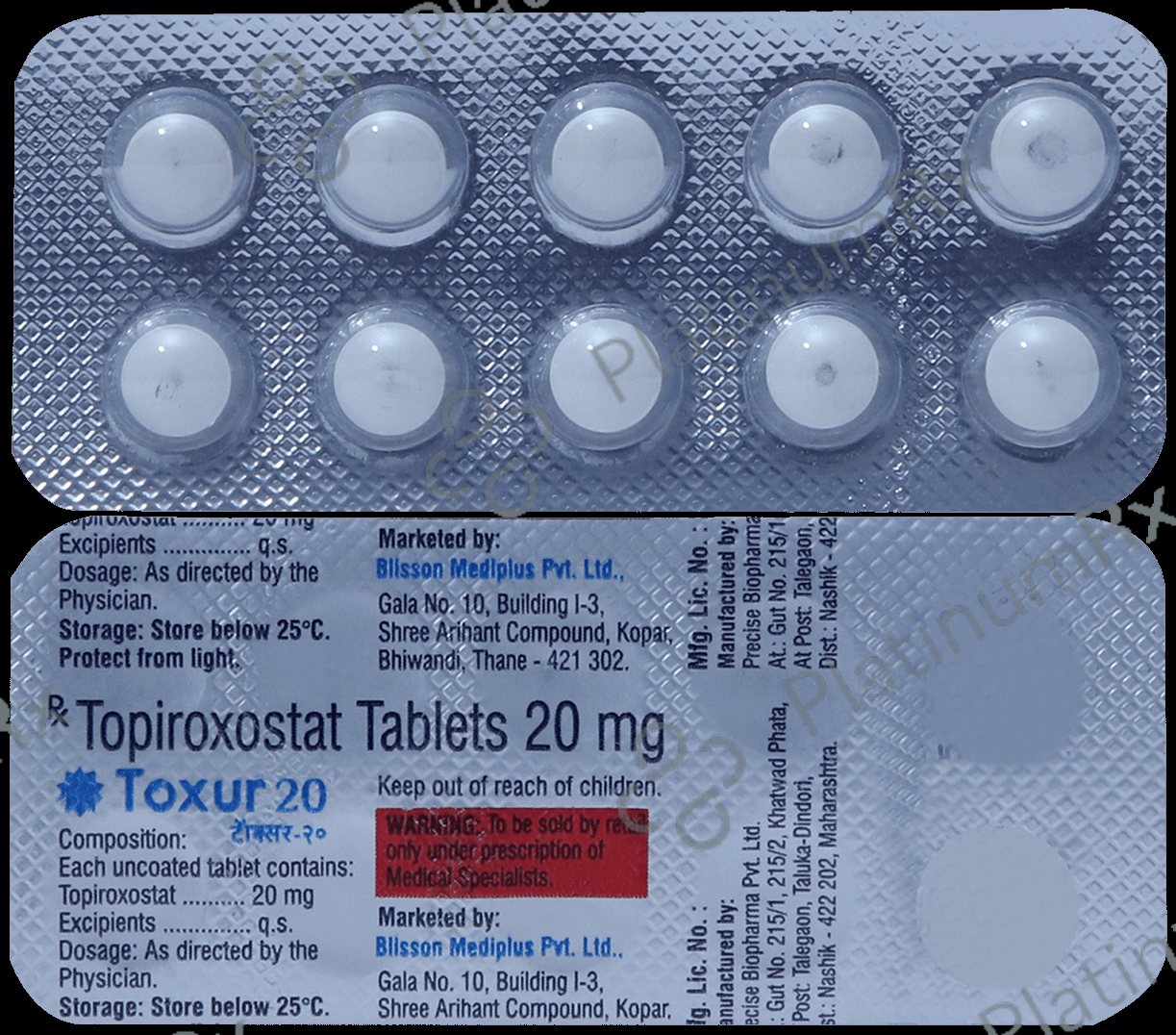 Toxur 20mg Tablet