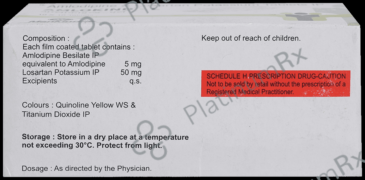 Amlokind L 5/50mg Tablet 10s