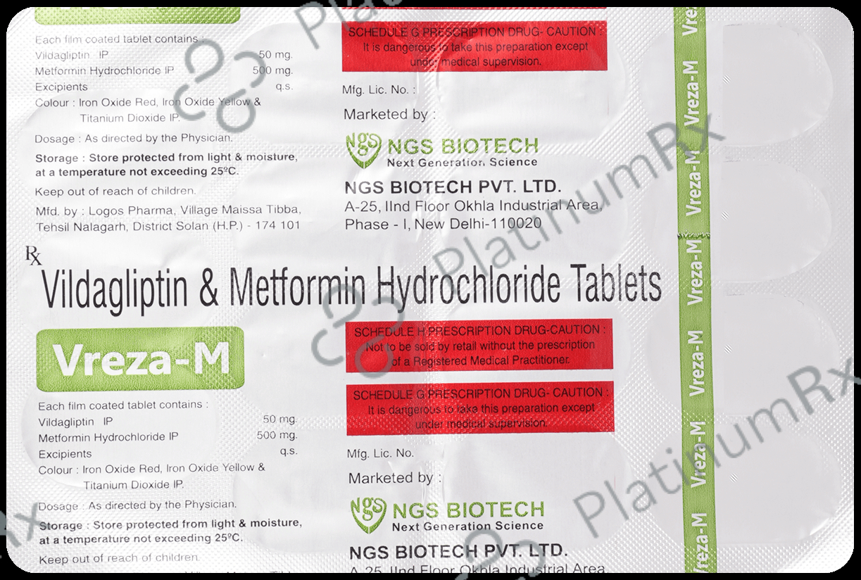 Vreza M 500mg/50mg Tablet