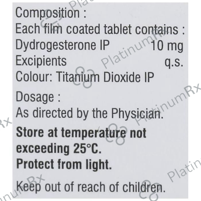 Dydrofem 10mg Tablet 10s