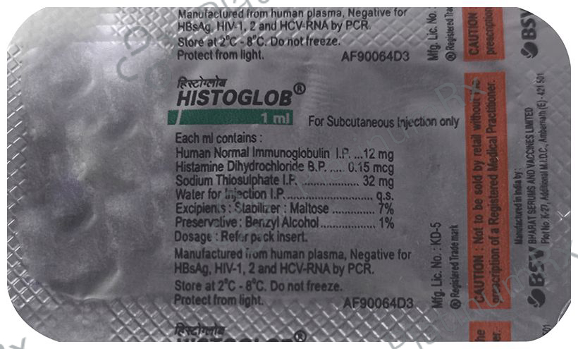 Histoglob PFS Injection 3X1ml