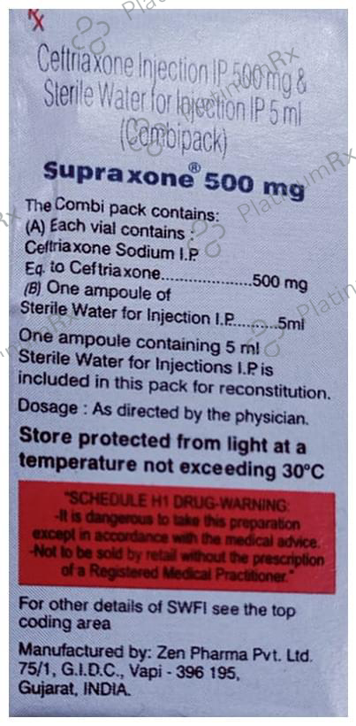 Supraxone 500mg Injection