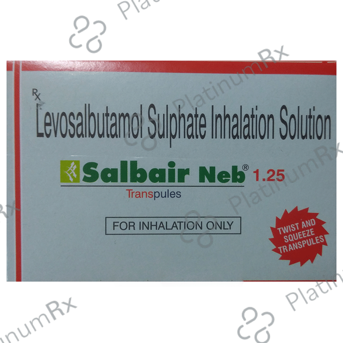 Salbair Neb 1.25mg Transpules 5 Transpules