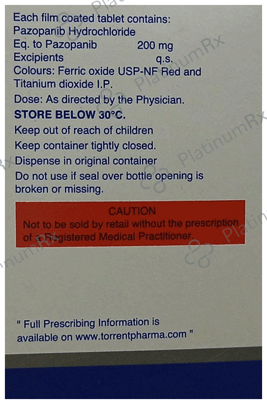 Pazobrite 200 Tablet