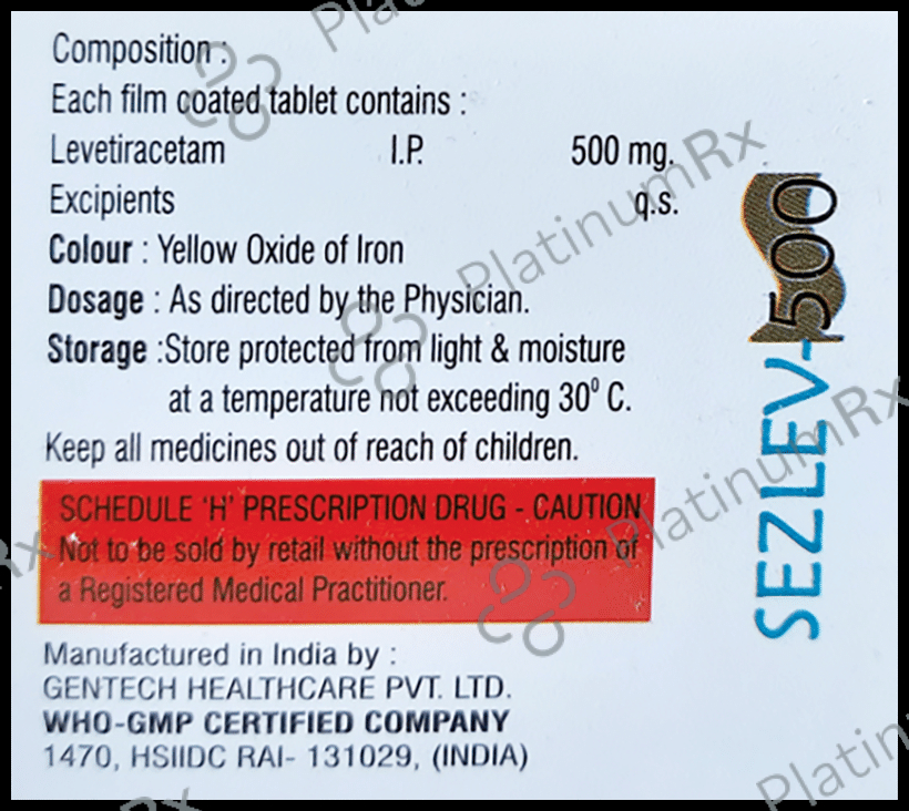 Sezlev 500 Tablet