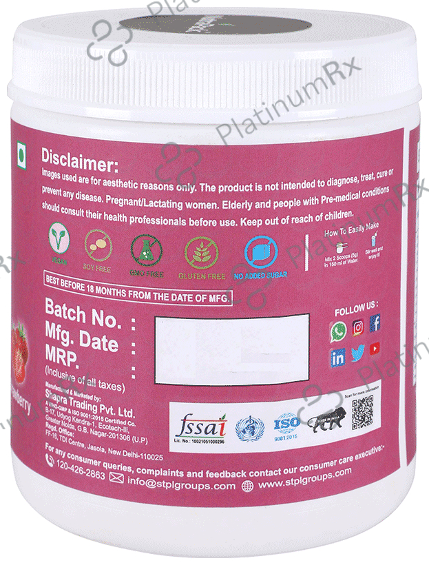 NutraPack Herbalance For PCOS (250gm Each) Powder Strawberry 2 powders
