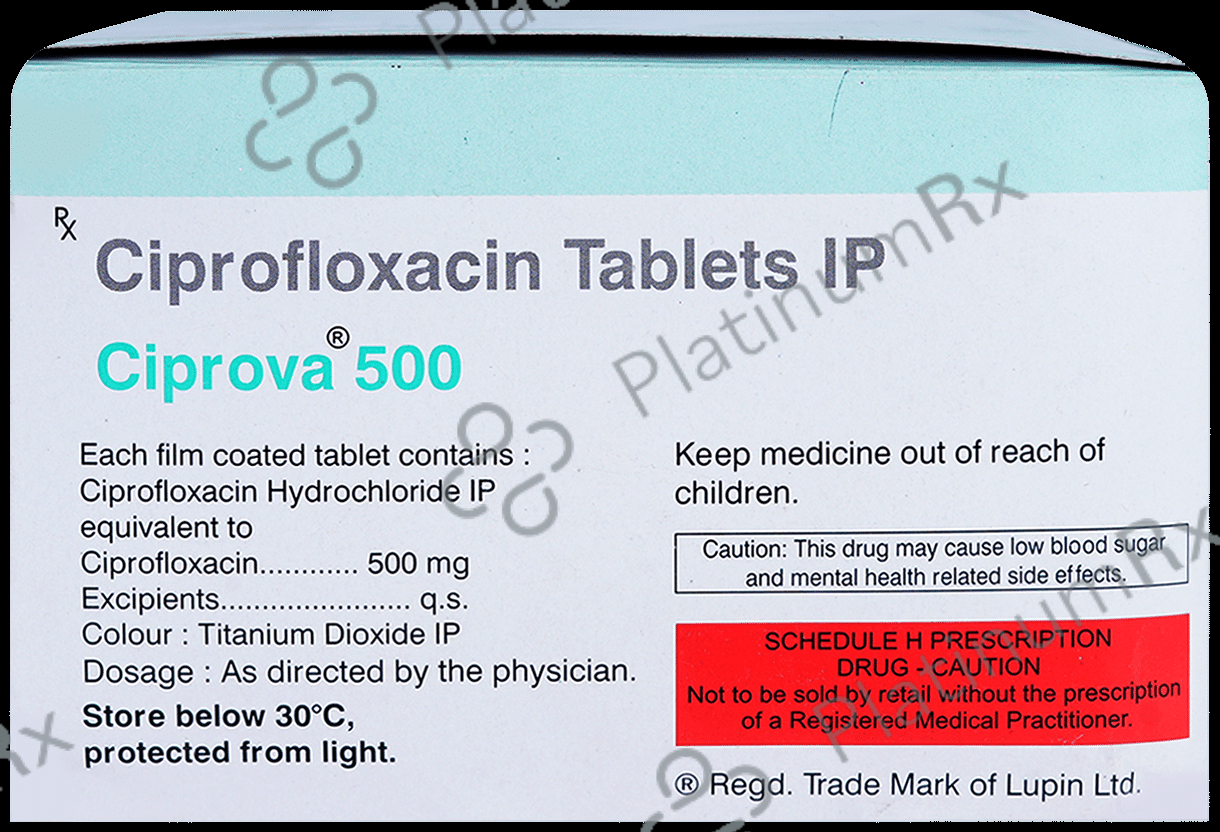 Ciprova 500mg Tablet