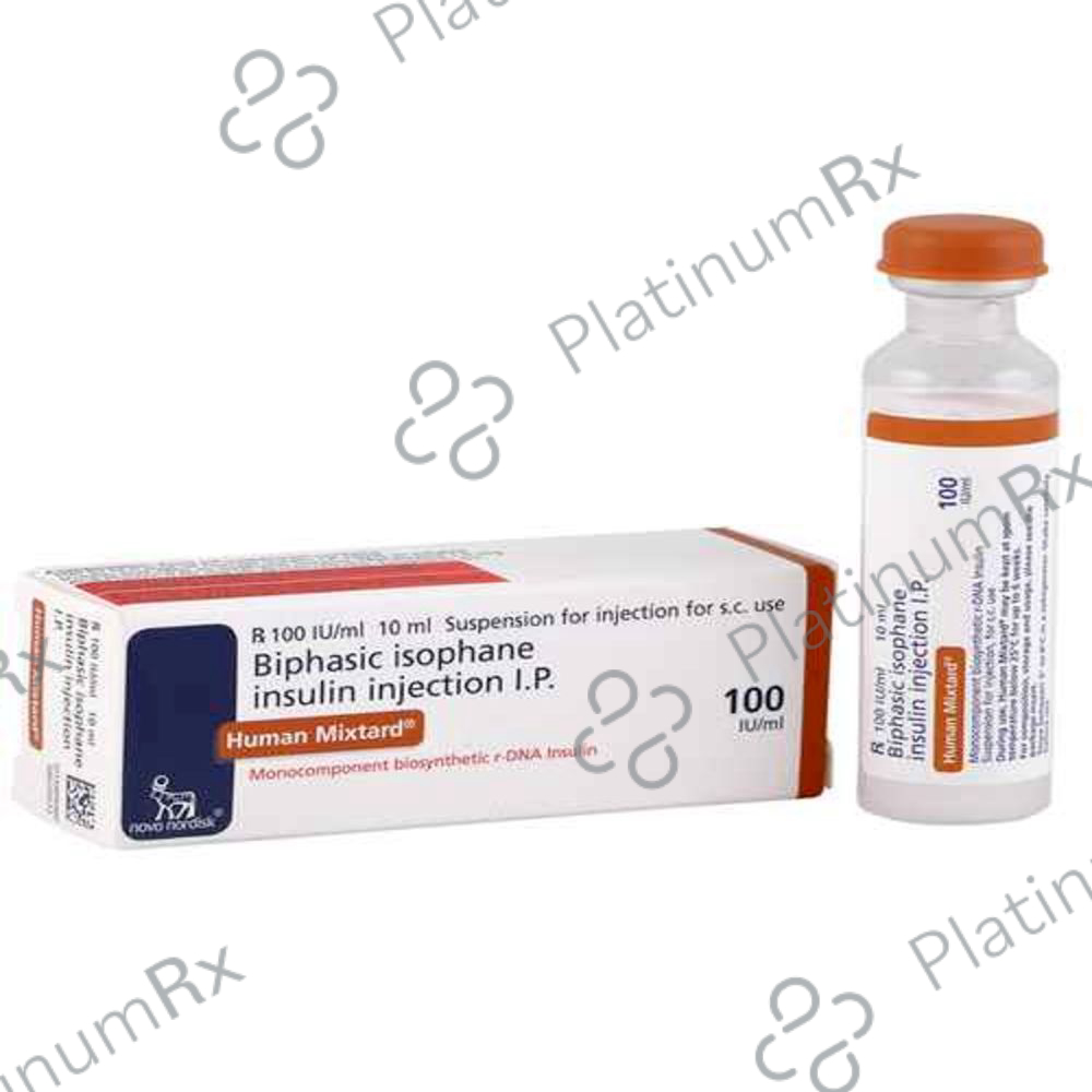 Mixtard 70/30 Injection 3ml (Pack of 5) 100 IU/ml