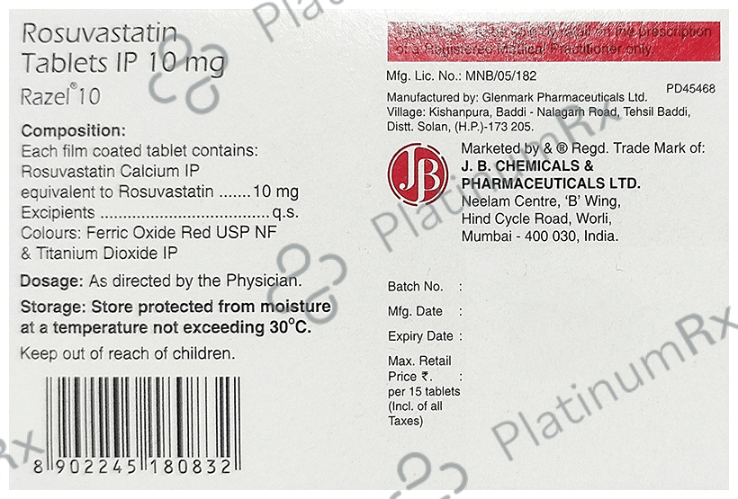 Razel 10mg Tablet 15s
