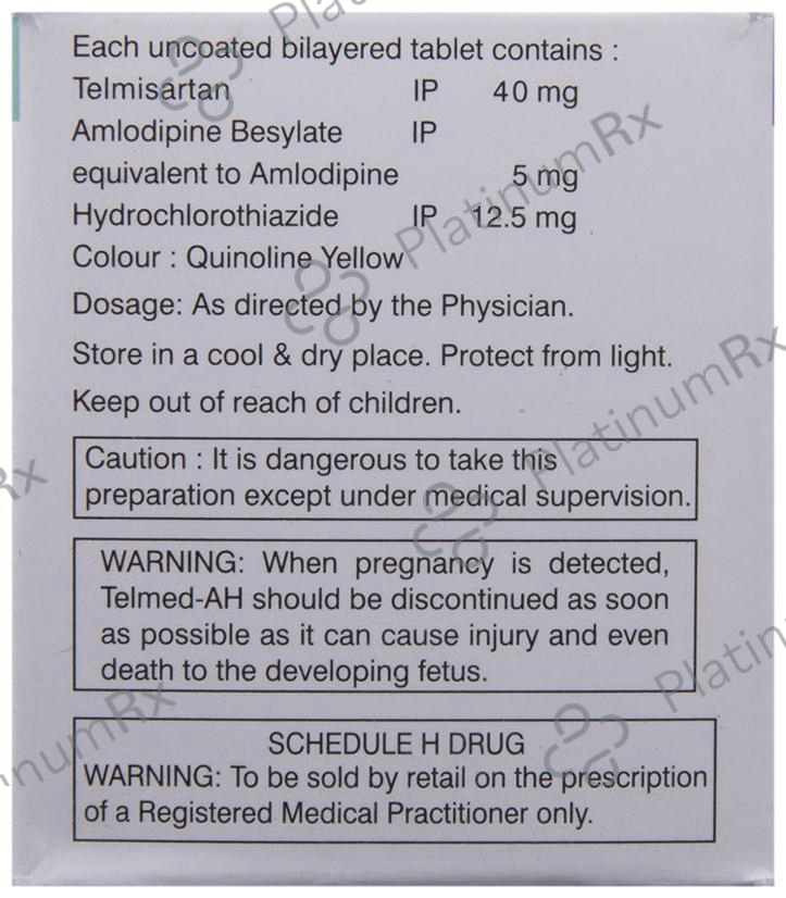 Telmed AH 5/12.5/40mg Tablet 10s