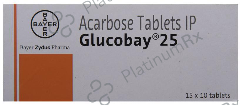 Glucobay 25mg Tablet 10s