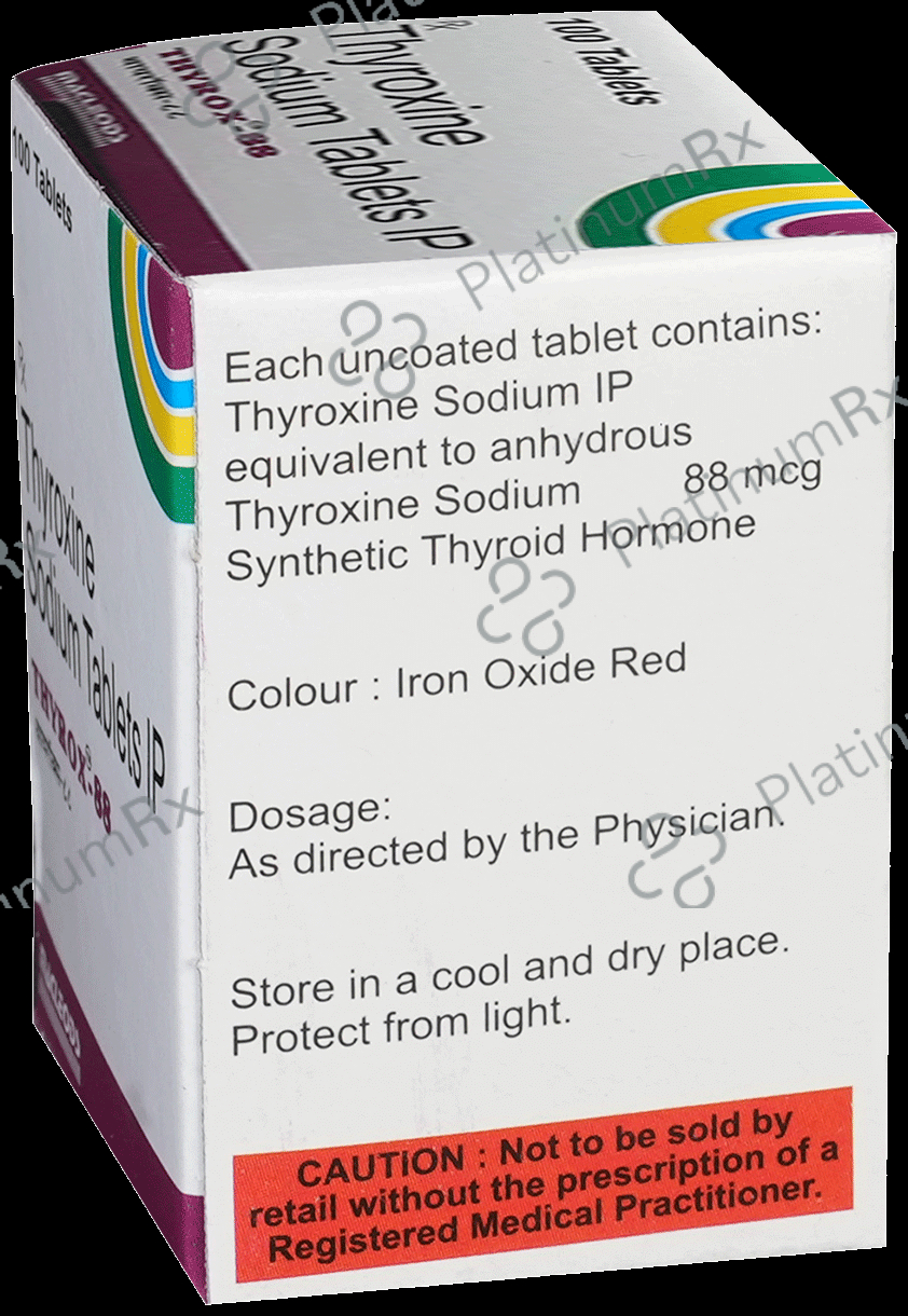 Thyrox 88 Tablet 100 tablets