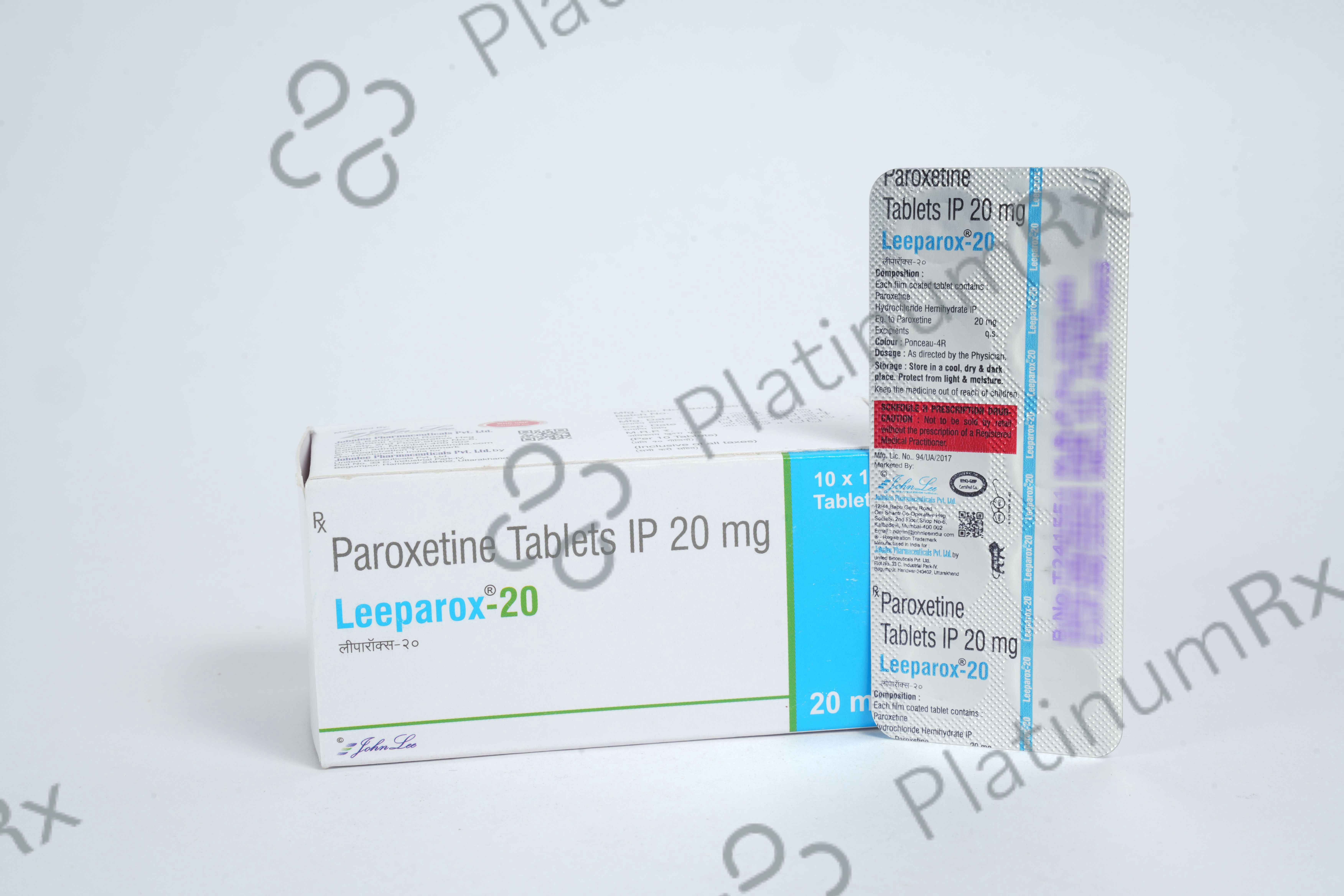 Leeparox 20mg Tablet 10s