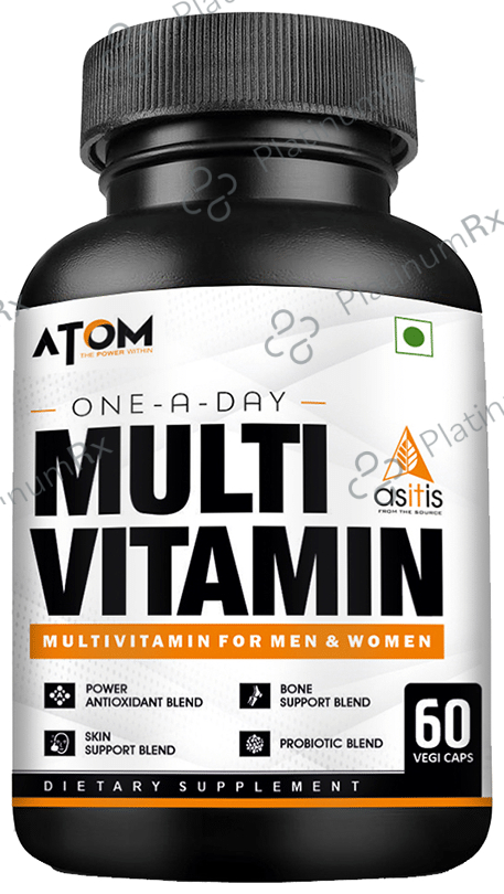AS-IT-IS Nutrition Atom Multivitamin for Men & Women Vegicap