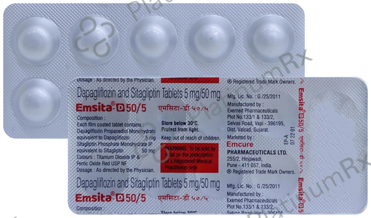 Emsita D 5/50mg Tablet 10s