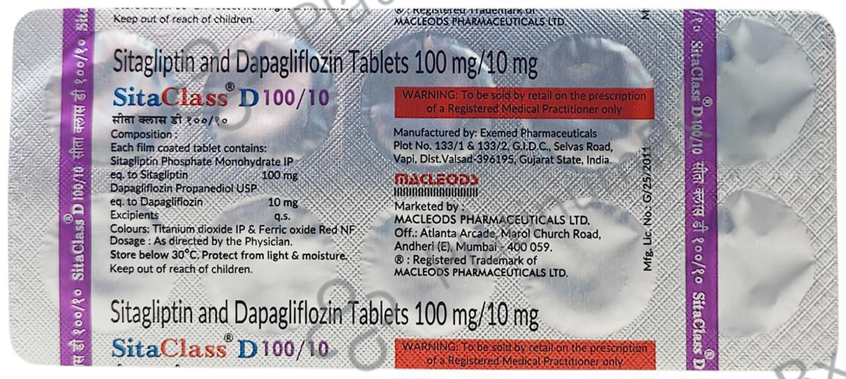Sitaclass D 10/100mg Tablet 10s
