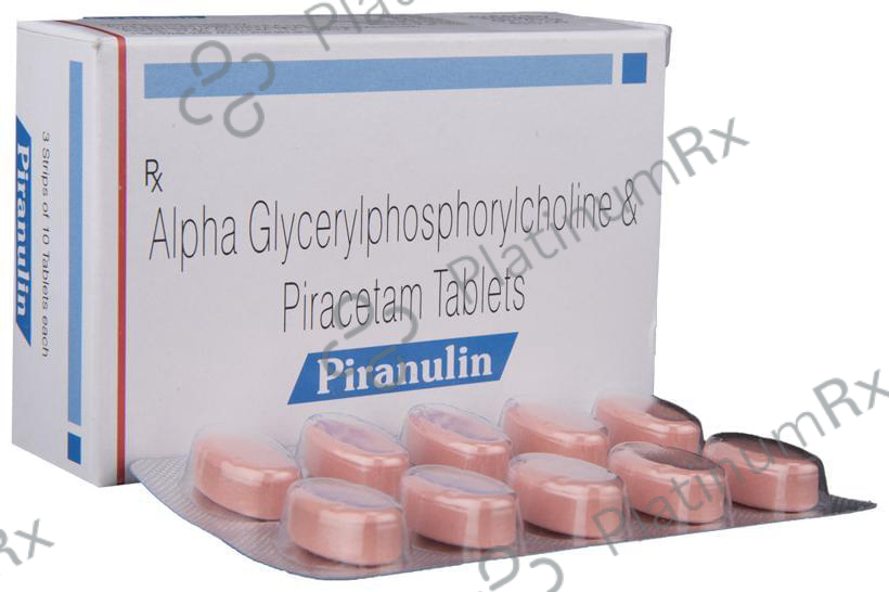 Piranulin 250/800mg Tablet 10s