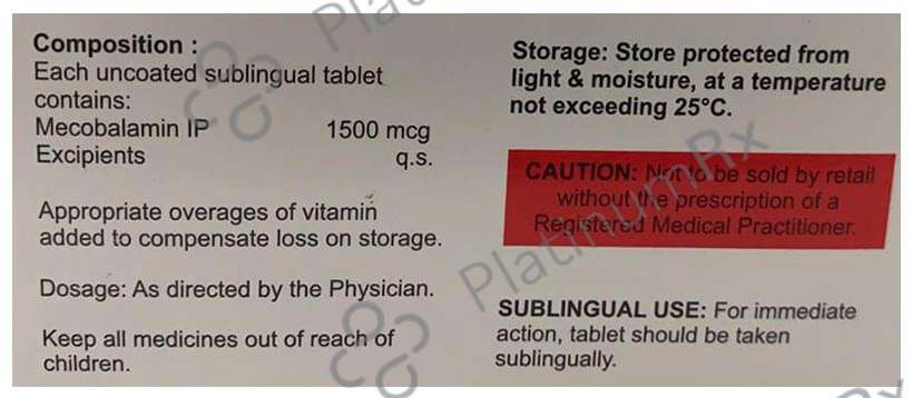 Re Xite BT 1500mcg Sublingual Tablet 10s