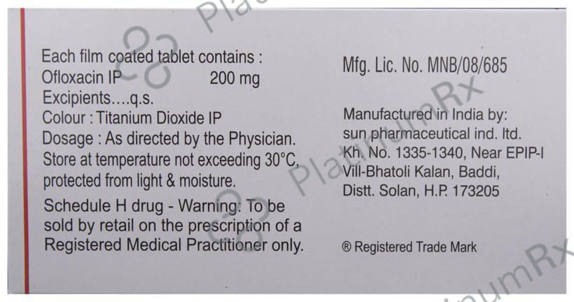 Zanocin 200mg Tablet 10s