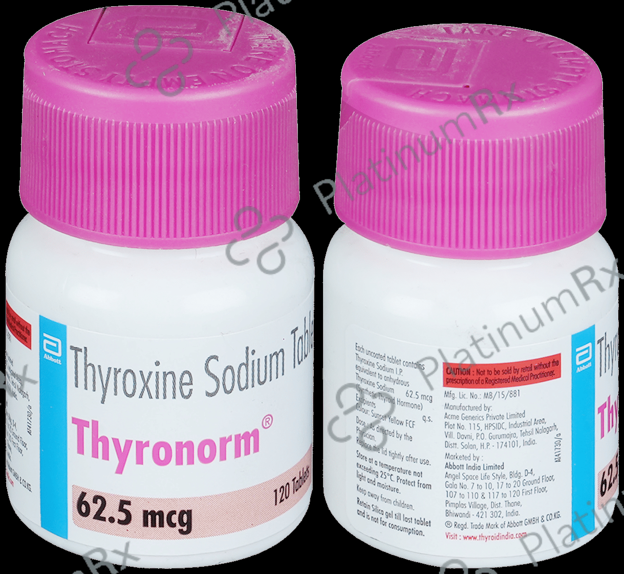 Thyronorm 62.5mcg Tablet 120s