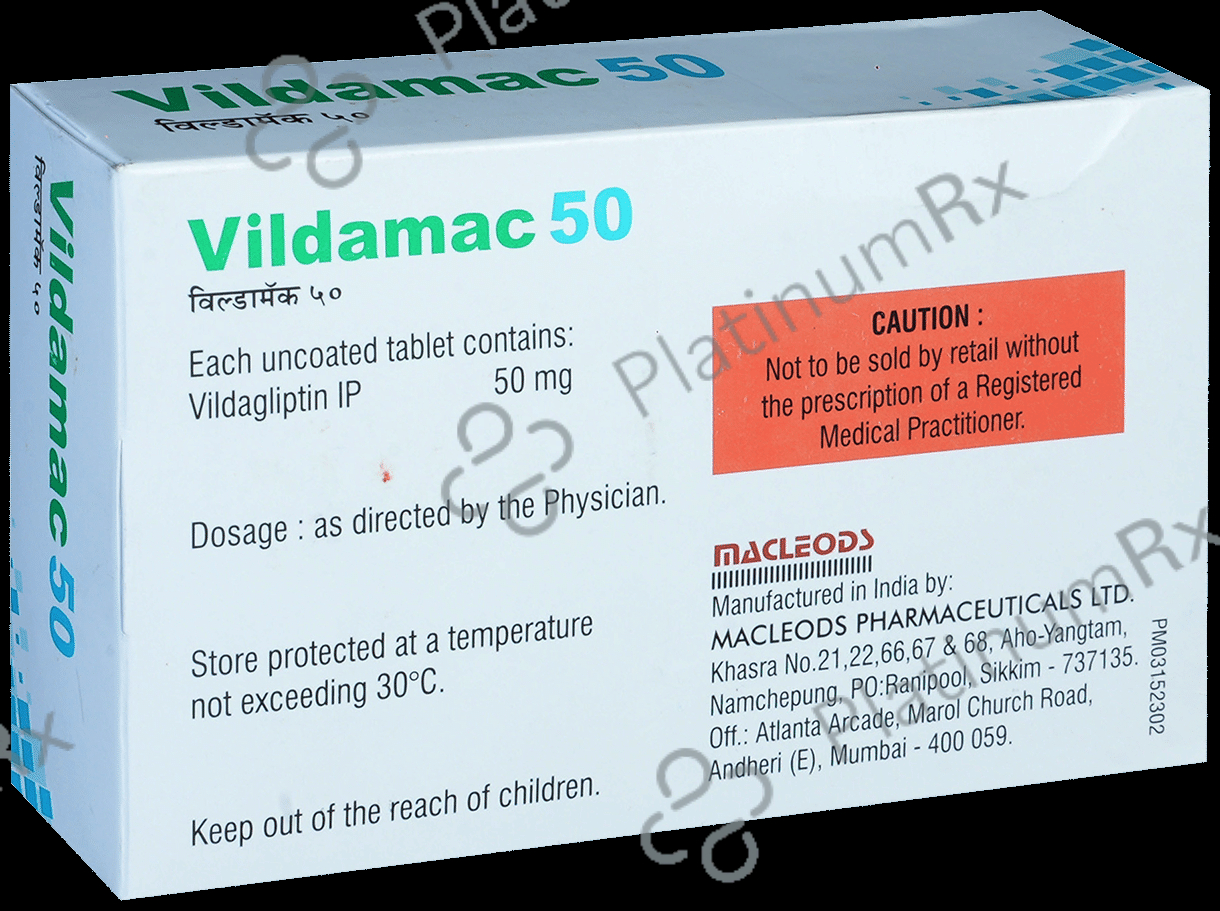 Vildamac 50mg Tablet 15s