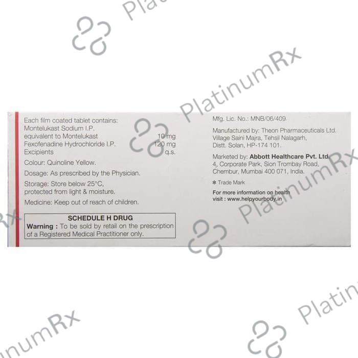 Monti FX 10/120mg Tablet 10s