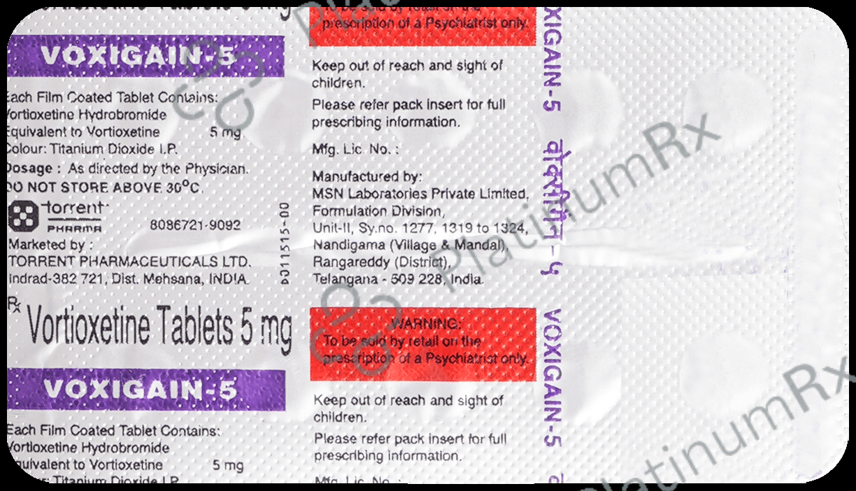 Voxigain 5mg Tablet 10s