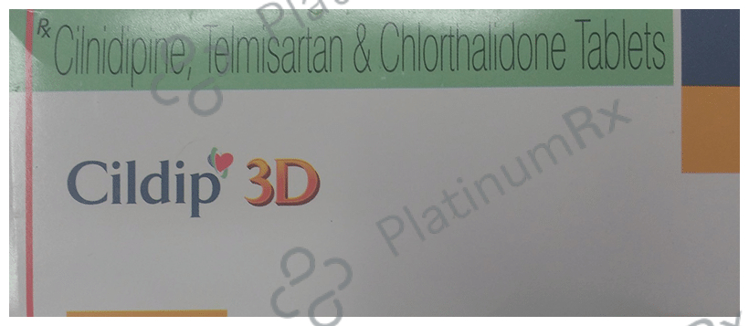 Cildip 3D 6.25/10/40mg Tablet 10s