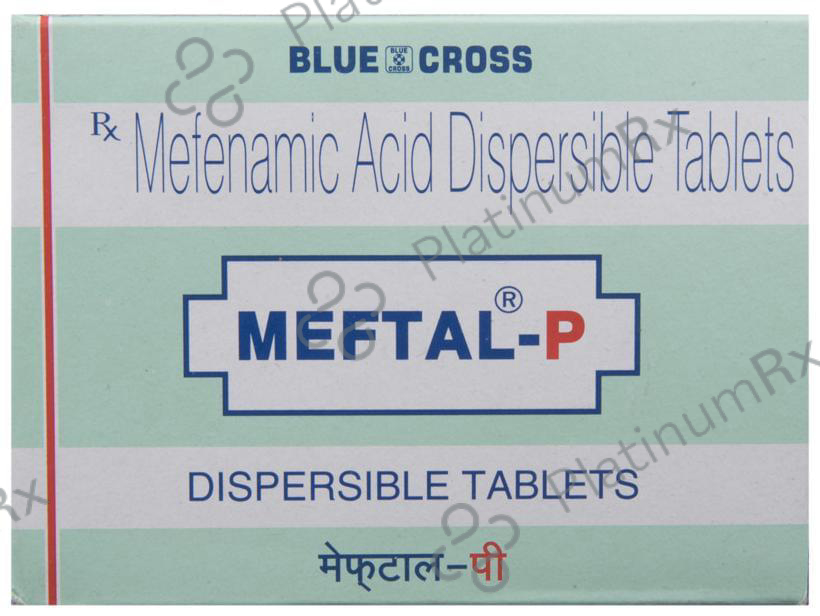 Meftal P 100mg Dispersible Tablet 10s