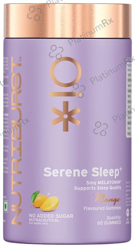 Nutriburst Serene Sleep Gummies(60 Each) Mango 1 Pack