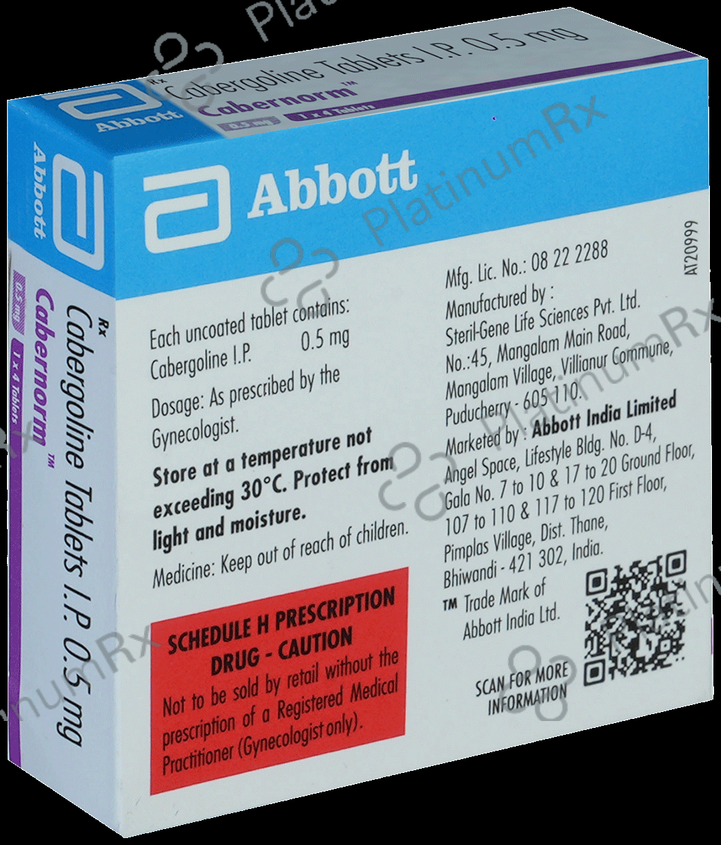 Cabernorm 0.5mg Tablet