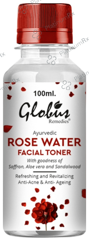 Globus Ayurvedic Rose Water Facial Toner(100ml Each) 1 Bottle