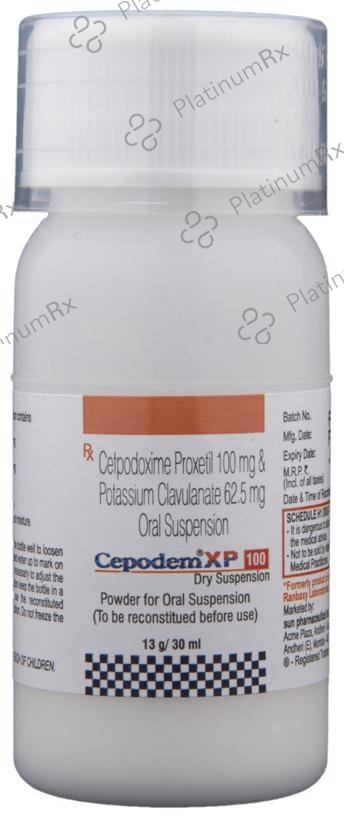 Cepodem XP 100/62.5mg Suspension 30ml