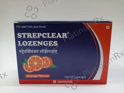 Strepclear (Orange) 1.2/0.6mg Lozenges 10s